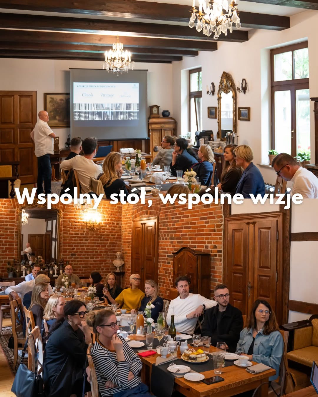 Wspólna kolacja i prezentacja w Dworze Gogolewo